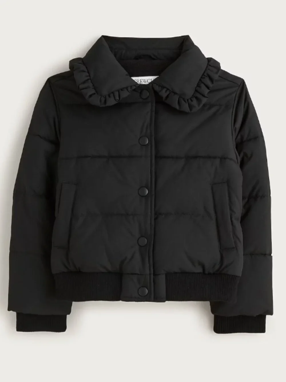 Girls NWT Sealed Black J.Crew Puffer Jacket Size XL Size 12-13